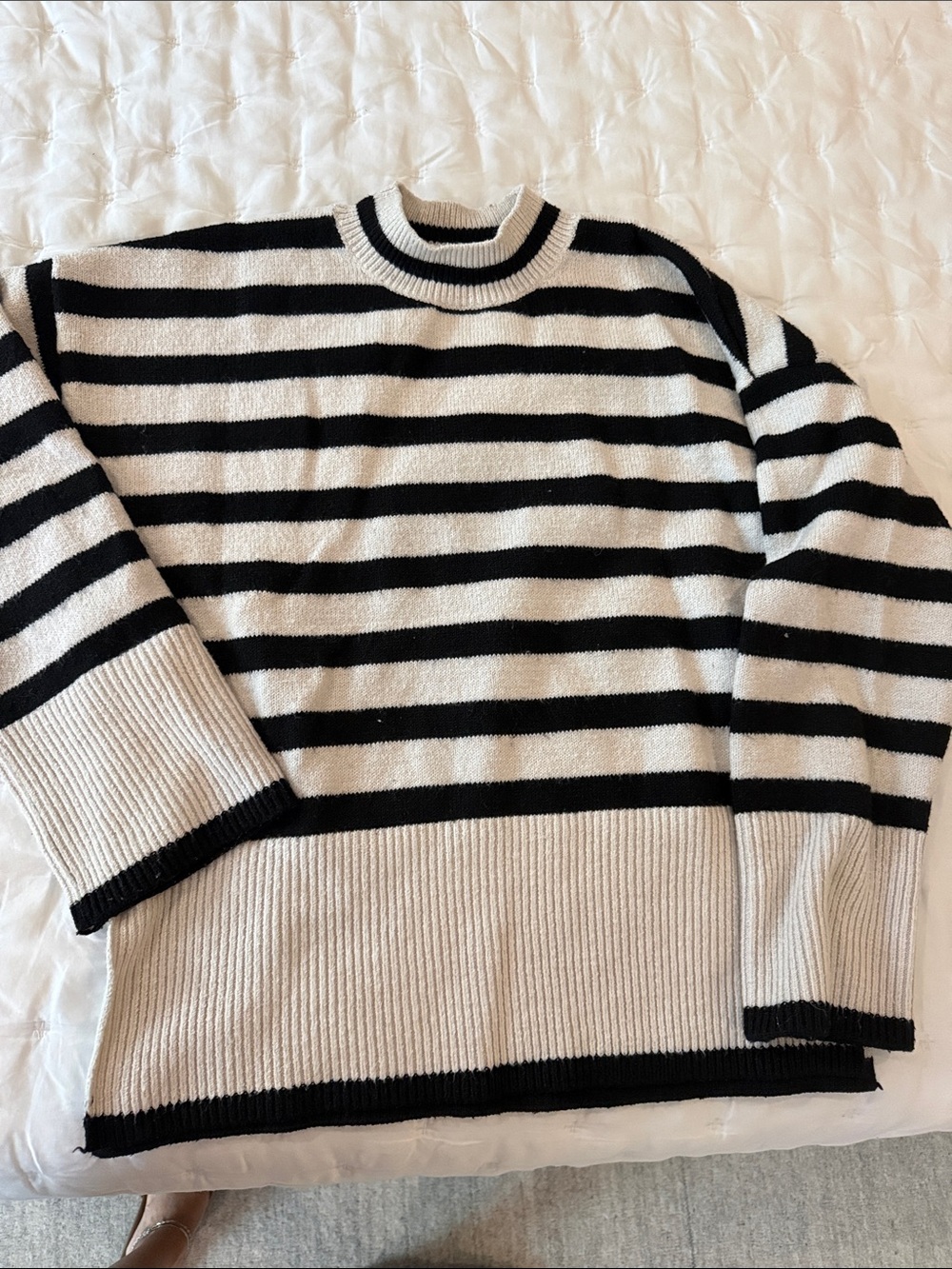 Black & White Striped Sweater